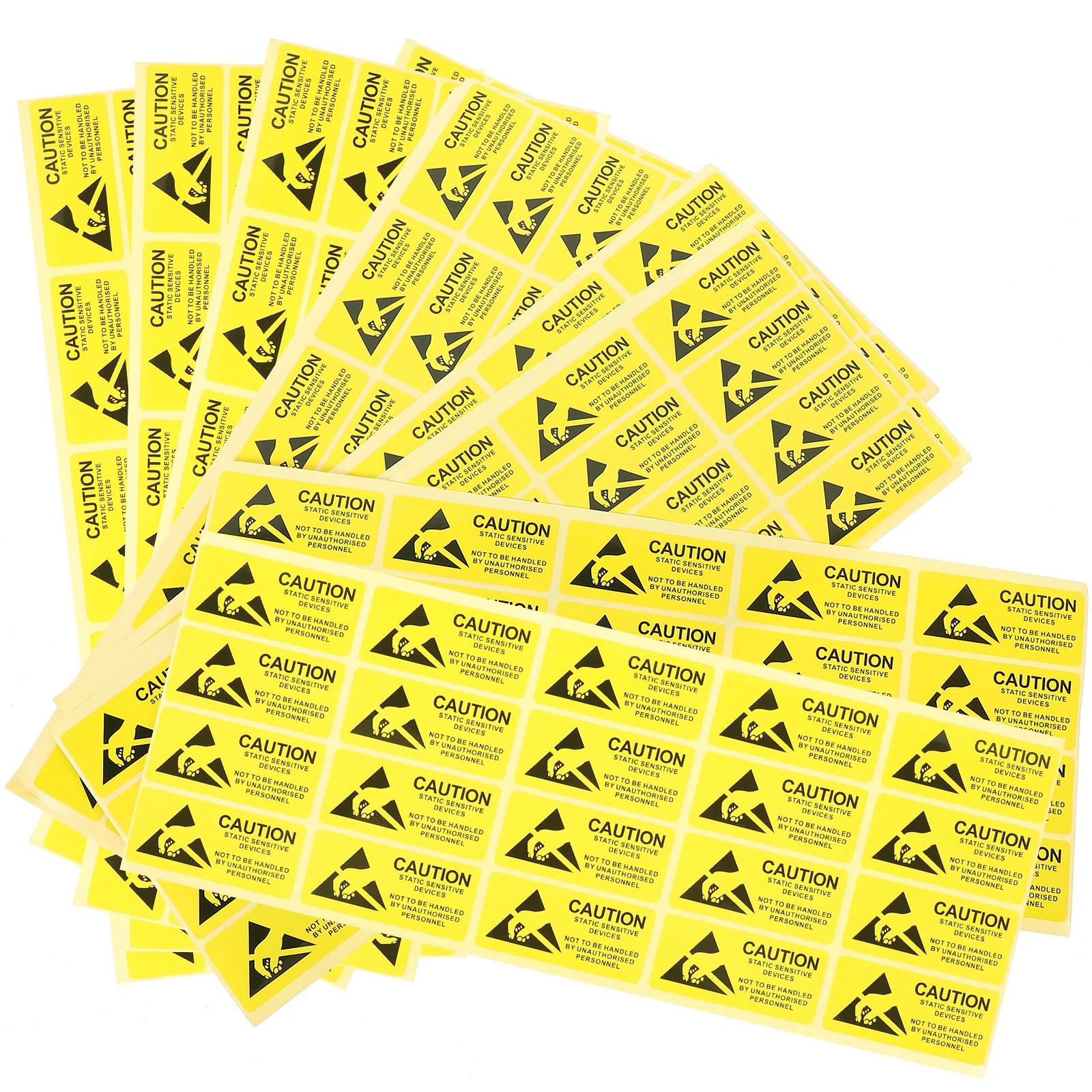 450pcs Anti Static Label Sensitive Devices Danger Sticker Caution Office Esd Warning Sign Wall Decor Protective Gear