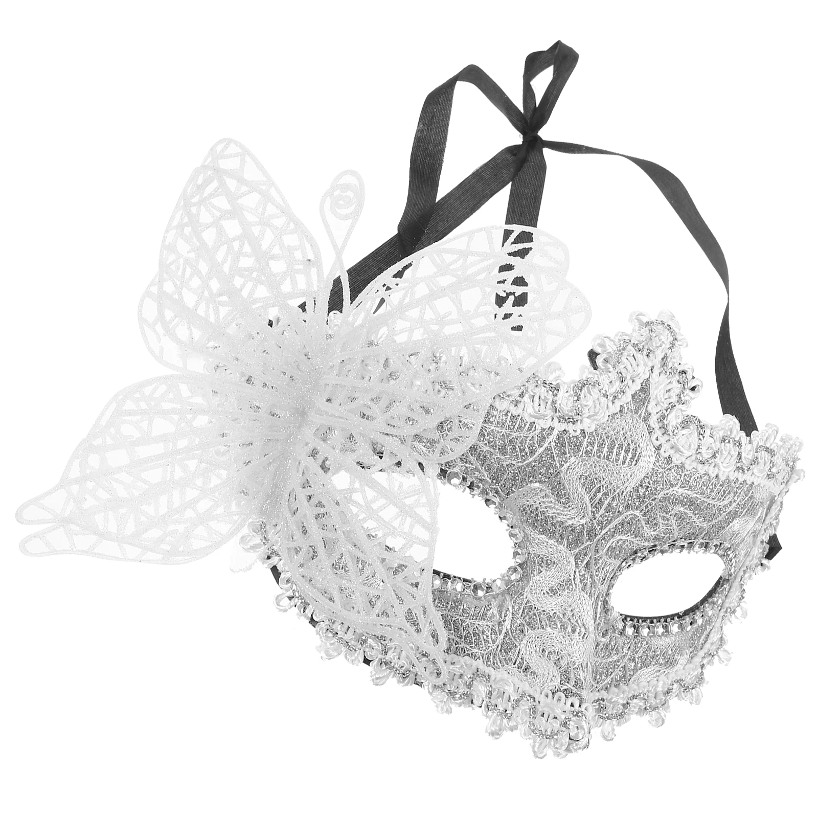 

Masquerade Masks Half Face Plastic Lace Women Party Halloween Cosplay Adjustable Band Ball Costumes Adults Wear
