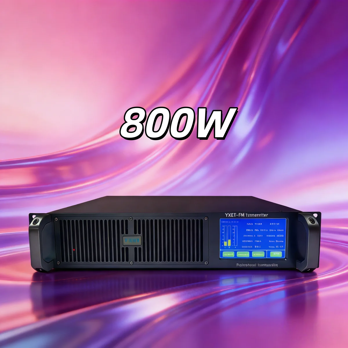 

800W FM Transmitter with Touch Screen & Remote Control, for School/Radio Station & Large Events, CE/ISO/FCC, Cost-Effective
