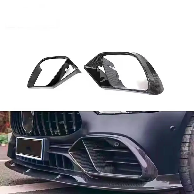 

For 2019 2020 Mercedes-Benz AMG GT GT50 GT53 GT43 True Carbon Front Bumper Grille Mist Vent Cap