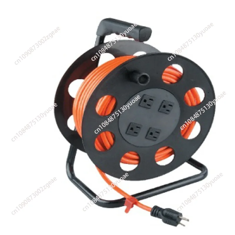 Pin extension cord with 4 sockets and circuit breaker, 100ft