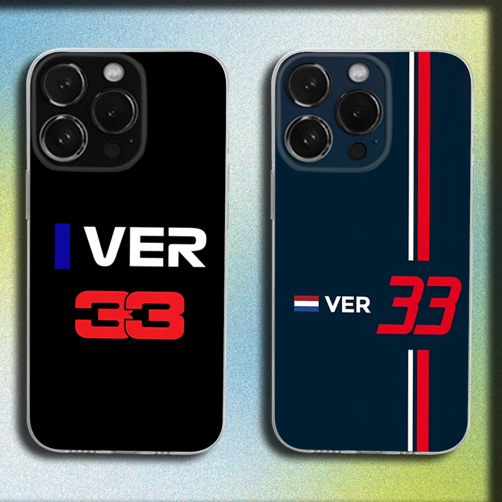 

M-Max 33 Cool V-Verstappen Phone Case For iPhone 16,15,14,13,12,11 Plus,Pro,Max,XR,XS,Plus,SE,Mini Transparent Soft Cover