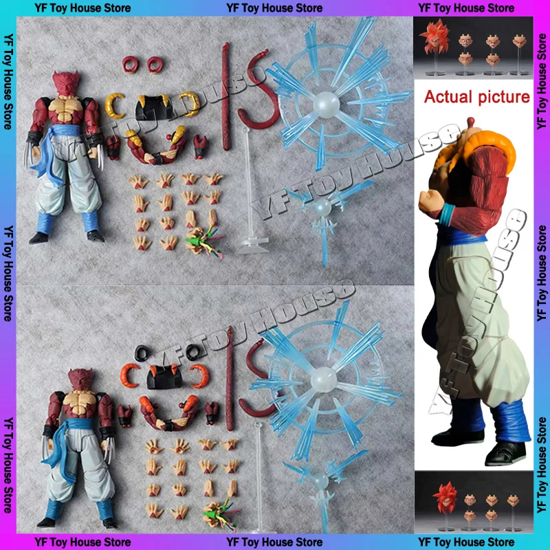 

New Product Reservation Tonsenarttoys Dragon Ball Fusion Warriors Ssj4 Gogeta 1/12 Movable Model Collection Birthday Gift