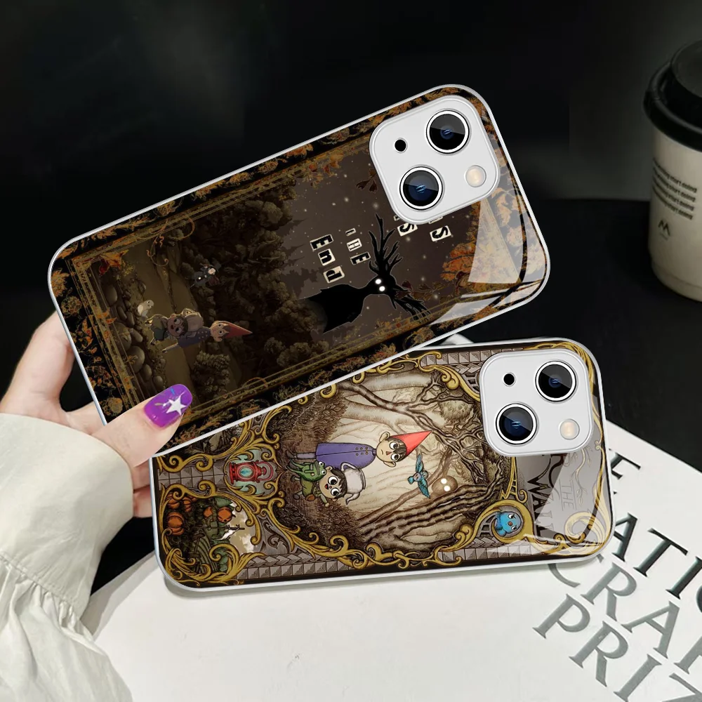 Cartoon O-Over the G-Garden W-Wall Mousepad Tempered Glass For iphone 14 13 12 11 Pro Mini XS MAX 14Plus X XS XR Cover