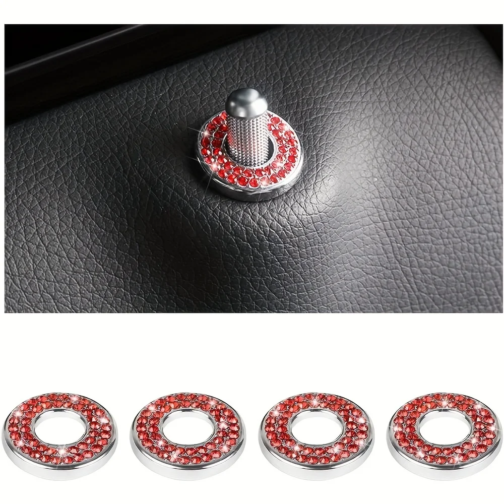 Sparkle Up Your Car Interior With Bling Inner Door Lock Cover Stickers!