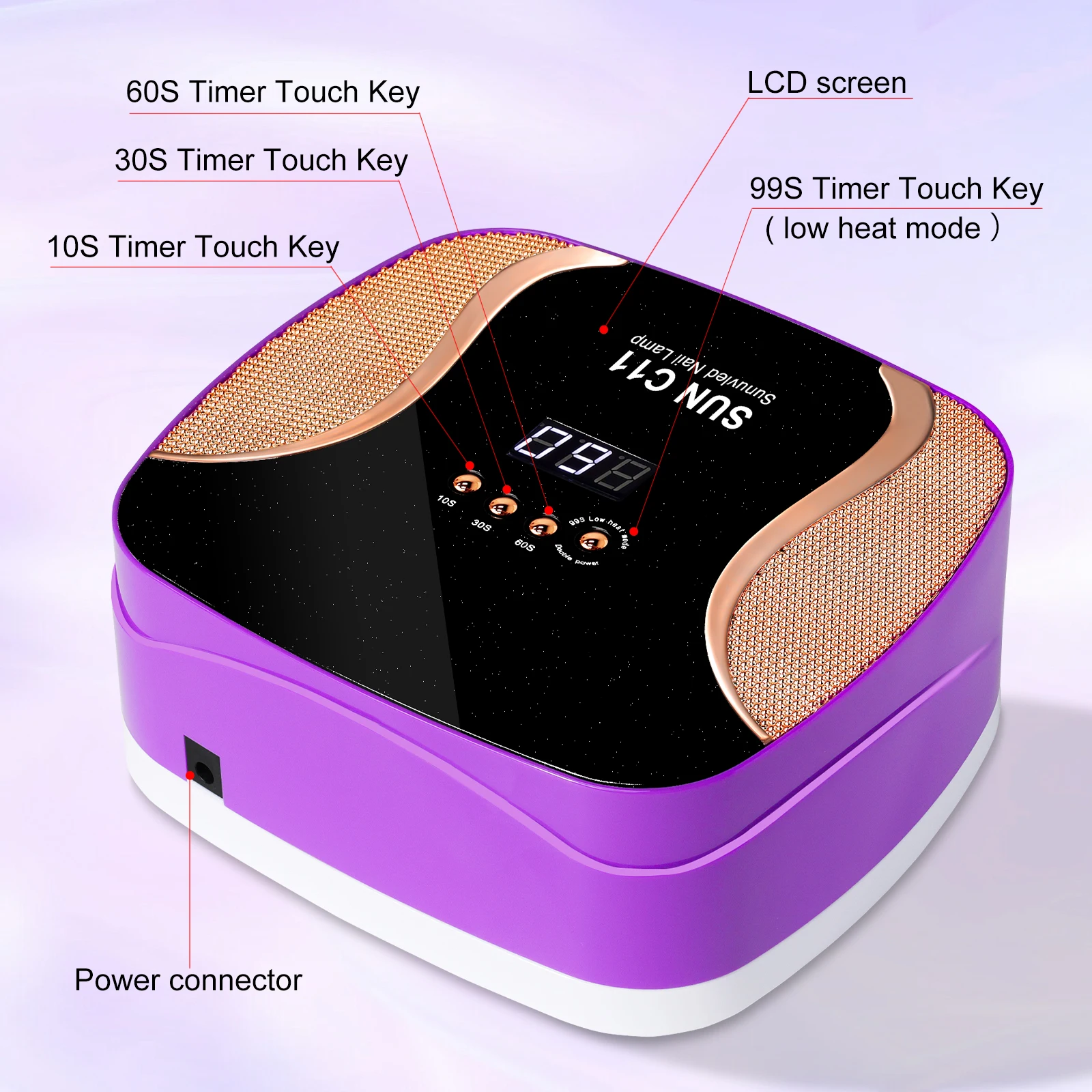 SUN C11 lampe sèche-ongles professionnelle 67LED lampe de manucure pour durcissement rapide tous les vernis à ongles Gel UV outils de Salon de séchage des ongles