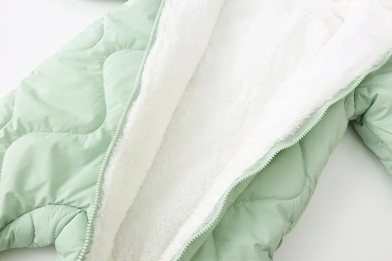 NEUE Herbst-Winter Baby-Outwear, Einteiler, Warme Kleidung für Kleinkinder, Mädchen- und Jungen-Samt-Strampler, Cartoon-Bär Baby-Jumpsuit – Detail 16