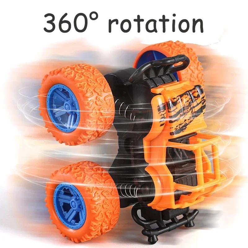 لعب سيارة الدفع الرباعي على الطرق الوعرة مركبة حيلة تفريغ السيارات مزدوجة الجانب الجمود سيارة الصبي سيارات لعبة التراجع لعبة أطفال هدية #2