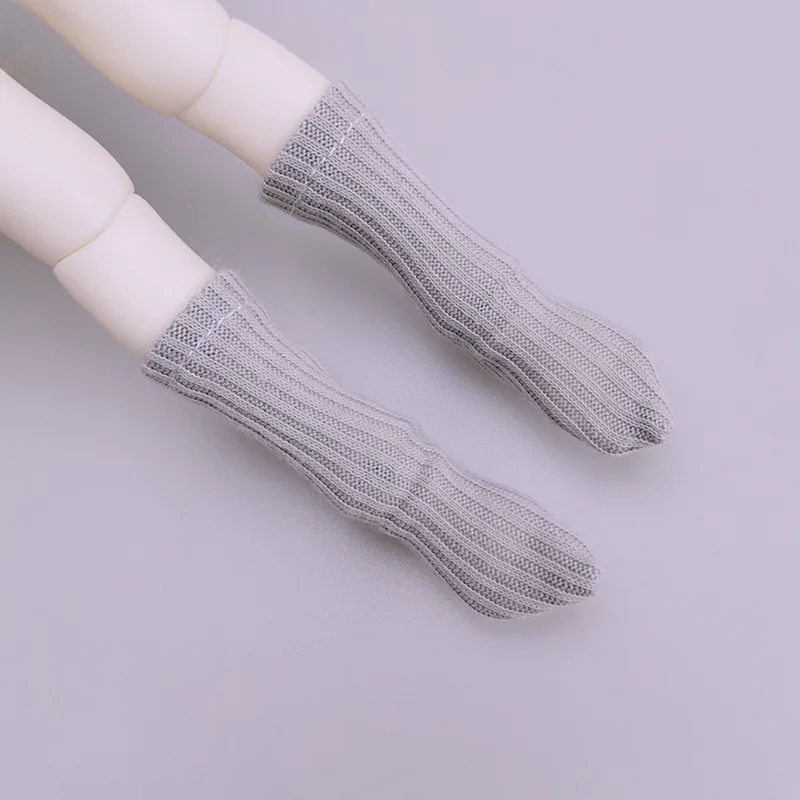 Calzini per bambole per 1/6 BJD Calze per bambole Accessori per vestiti Calzino corto Filettato Tubo centrale Calzino Leggings Giocattoli per bambini Regali