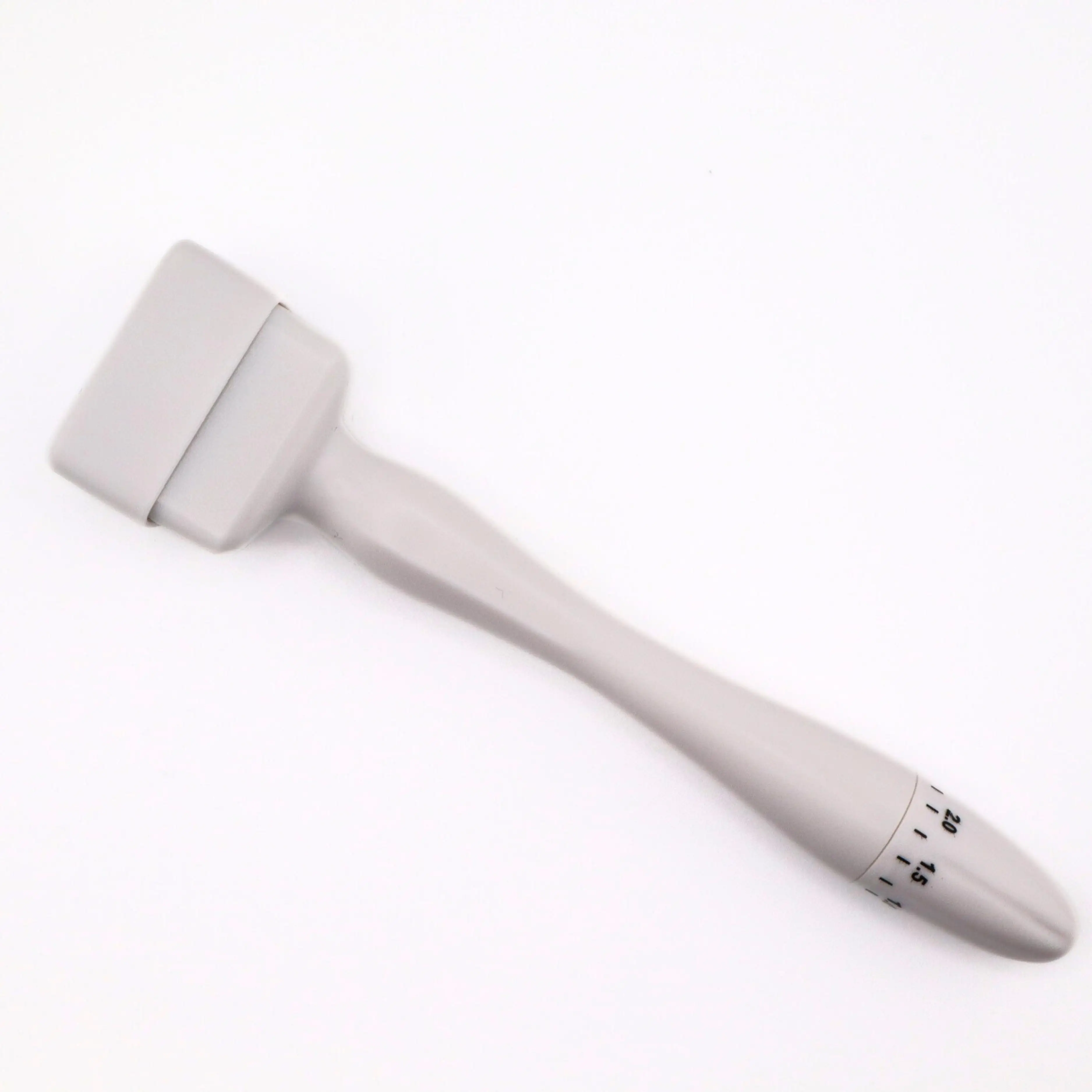 Professional Titanium Derma Stamp 0.25mm Microneedling Tool Face Skin Care Hair Beard Growth Ergonomic Micro Needle Roller Portable Beauty Device White
