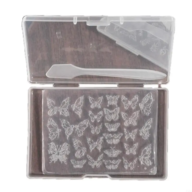 3D Art Mold with Variety of Patterns Template Carving Sticker Stencil Tools Creative Decorations