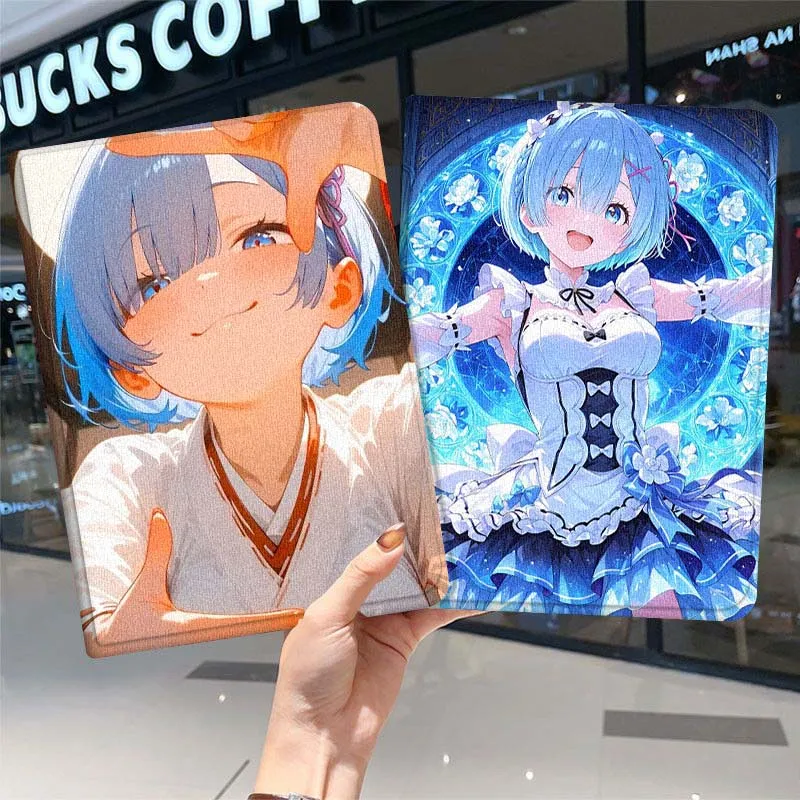 

Rem Anime Beautiful Comic For Samsung Galaxy Tab A7 A A8 A9 A11 S6 S11 10.1 10.4 10.5 Inch Lite PLus Tablet Case