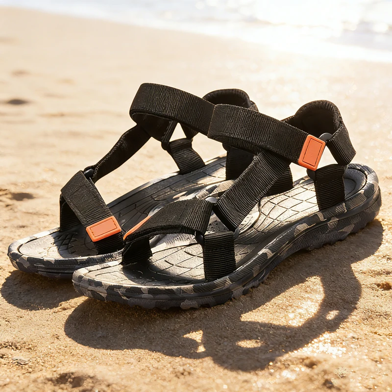 

Fashion Kids Sandals Boy Shoes Girls Soft Sole Non-slip Walking Sandals Summer Children's Breathable Beach Shoes 5-16Years Old