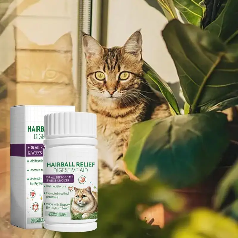 Cat Promote Digestion Tablets Natural Ingredients Cat Grass Tablet Puppy Nourishing Dietary Fiber Tablets For Staying Healthy