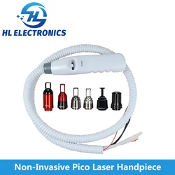 Non-invasive Pico laser Handle with 1064nm 532nm 1320nm 755nm Laser Lens tips probe Black doll