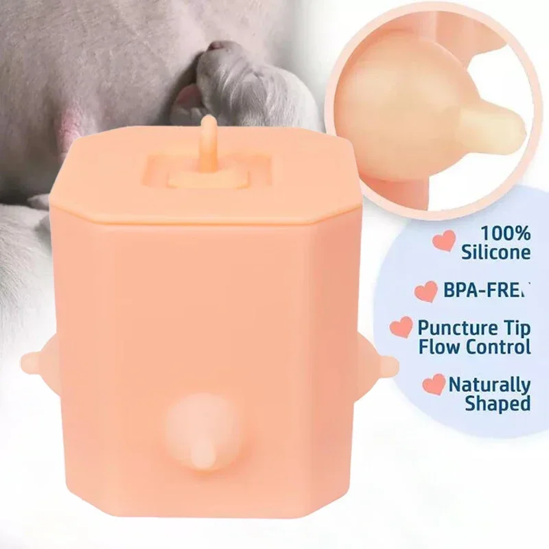 Puppy Nursing Milk Feeder With Nipples Kitten Nipple Feed Puppy Feeding Station Silicone Nipple Designer Dog Rubber Dog Supplies