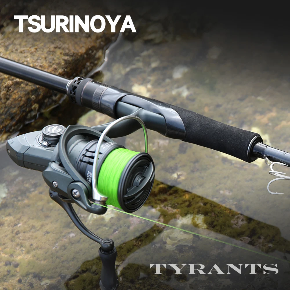 TSURINOYA TYRANTS 2.4m 2.7m 2.9m M/MH Carbon Fishing Rod FUJI A Spinning Rod Seabass Flatfish Peach Shore Ocean Beach 2 Section