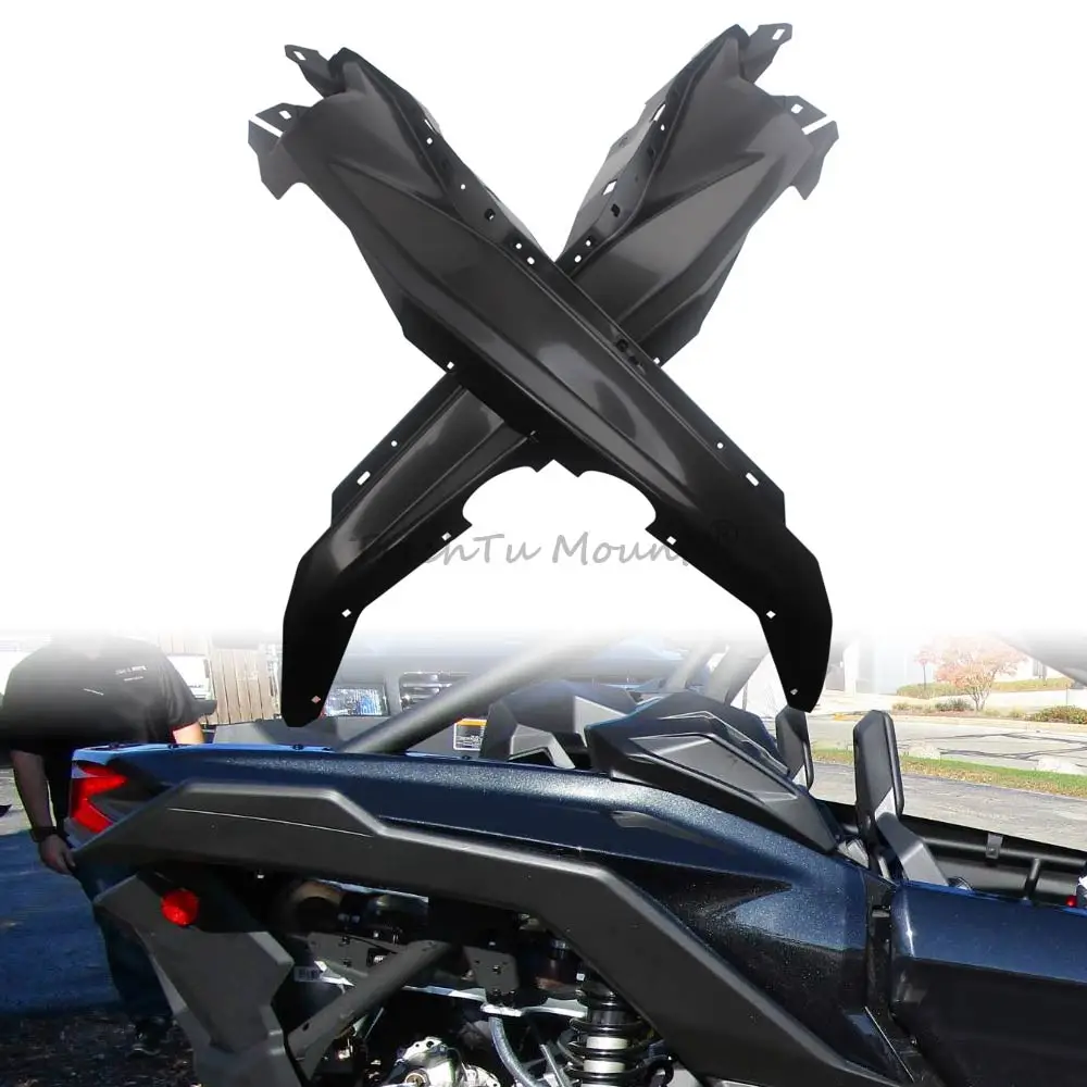 

2 шт. задние защитные накладки на крылья для Can-Am Maverick X3 MAX 1000R XC Turbo R RR DPS X MR RS 2017-2024, матовый черный цвет