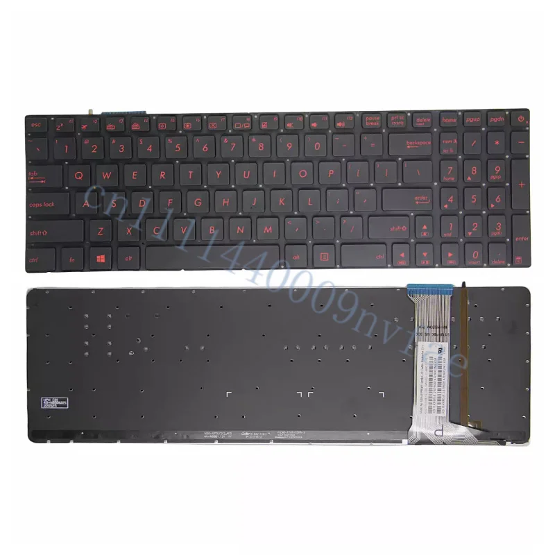 New For ASUS GL752 GL752V GL752VL GL752VW GL752VWM laptop US Laptop keyboard backlit 0.3