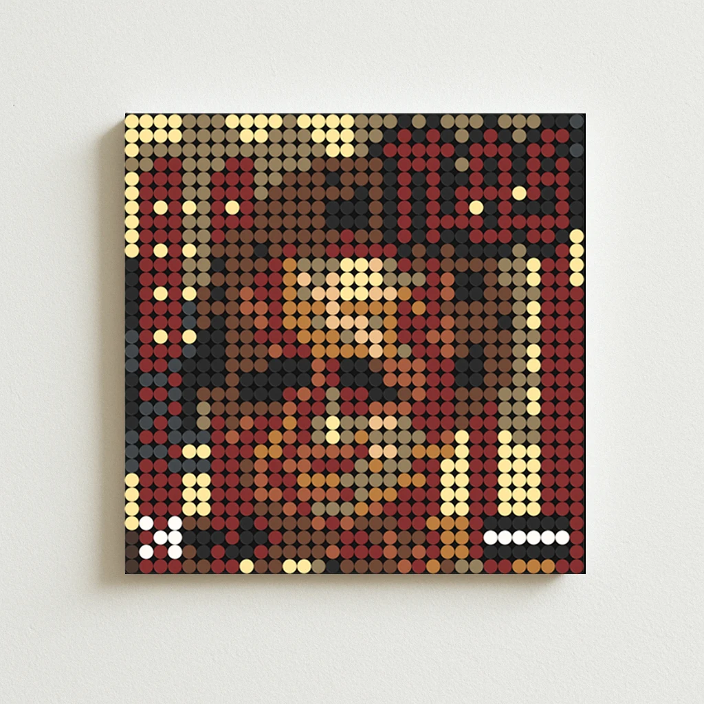 

Nas Illmatic DIY Building Blocks Mosaic Wall Art Poster for Underground Hip Hop Rap Lovers Bedroom Living Room Home Wall Decor