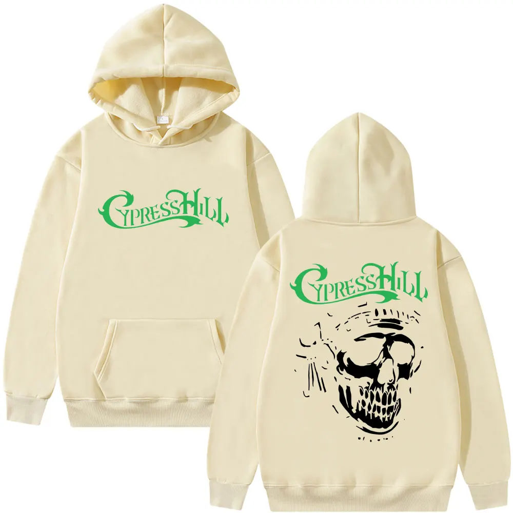 Rapper Cypress Hill Skeleton Graphic Hoodie Men Women Hip Hop Fashion Oversized Streetwear Male Vintage Casual Pullover Hoodies