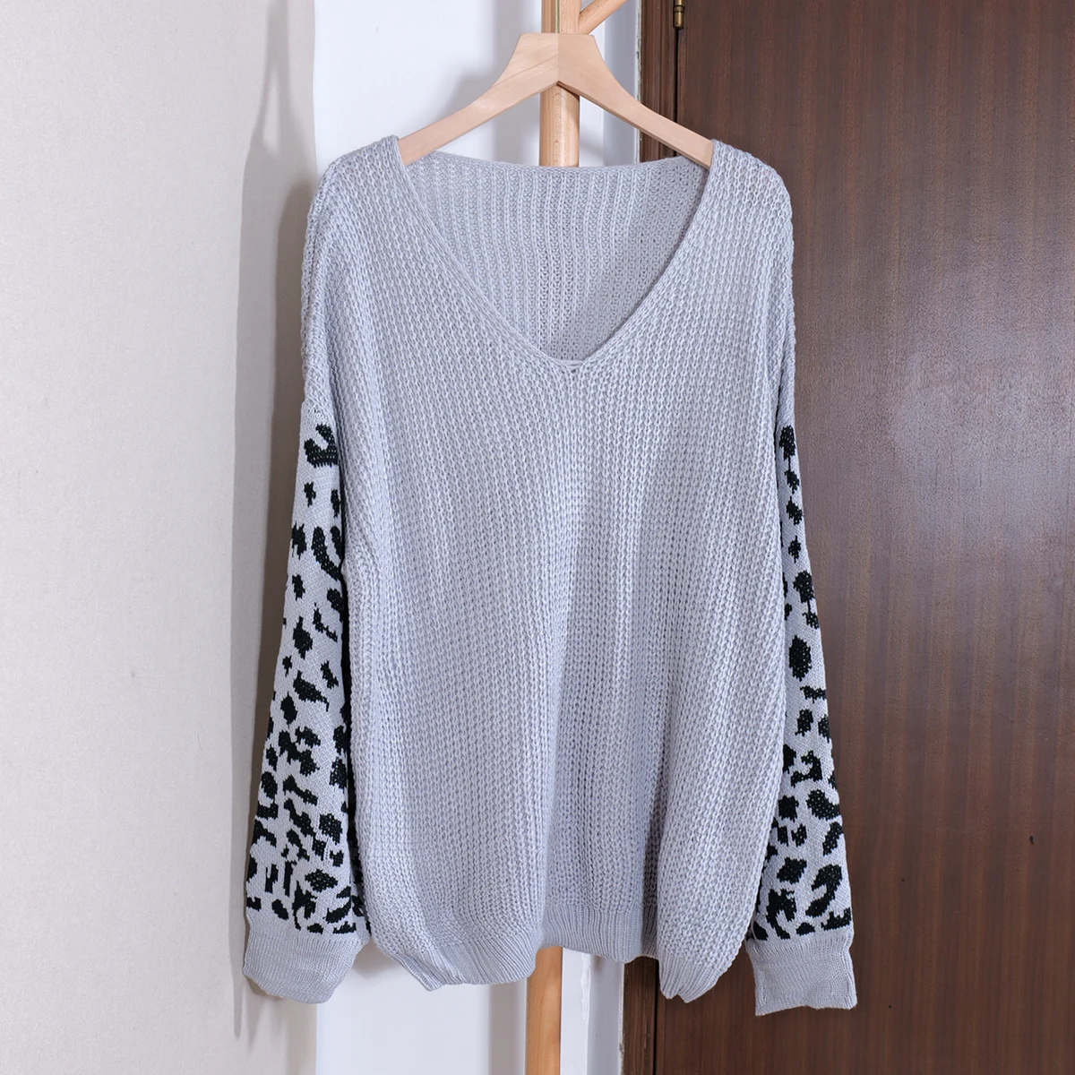 

Свободный длинный свитер с принтом све V-Ne, корейский женский свитер, осеннее новое поступление, простой элегантный вариант для поездок на работу, подходит мода