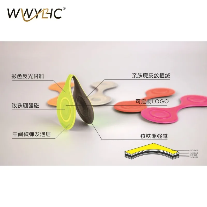 

Suitable for Reflective Magnet Clip Buckle, Night Running Artifact Lightweight Non-sensory