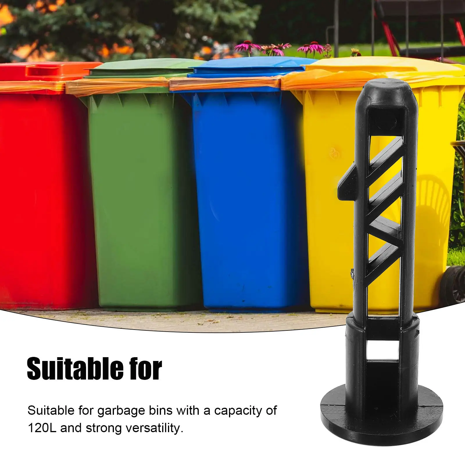 4Pcs Outdoor Trash Can Latch Lid Pin for Wheeled Bins Strong Trash Bin Locking Hardware Garbage Can Accessories Smooth Operation