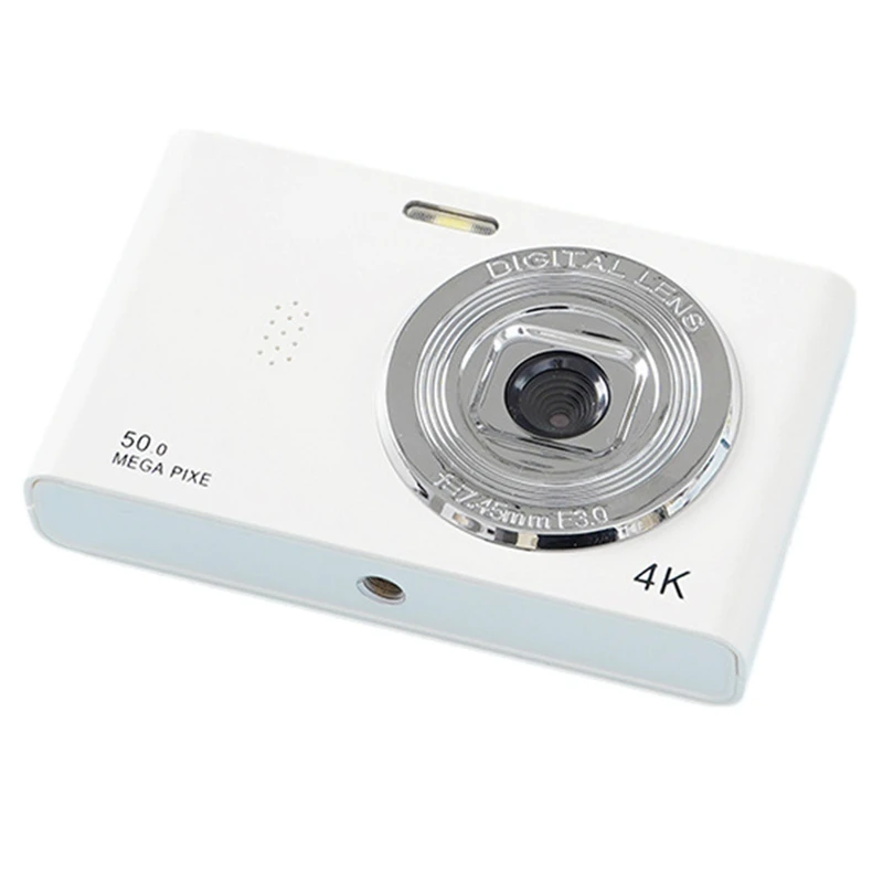 Daily 4K Digital Camera Travel Selfie Camara 50MP HD Dual Lens Zoom Photography Screen Entry-Level Kids Campus Mini Retro Cam