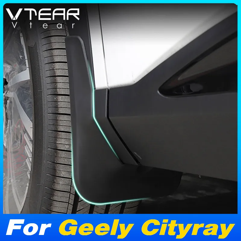 Vtear Car Fender Splash Guard Cover 4PCS Mudguard Flaps Anti-Dirty Exterior Modification Accessories For Geely Cityray 2024 2025