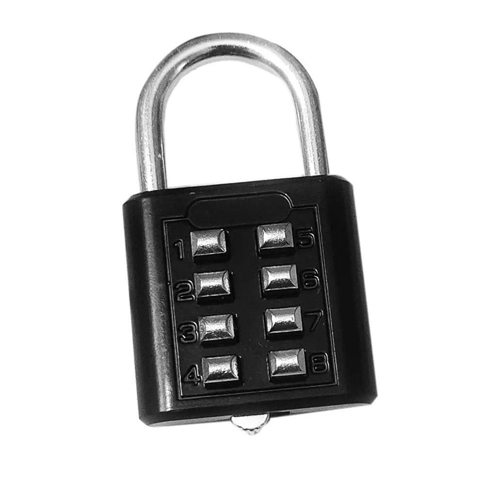 8 Digits Password Code Combination Padlock Zinc Alloy Suitcase For Luggage Travel Code Smart Lock Code Keyed Anti-thieft Lock