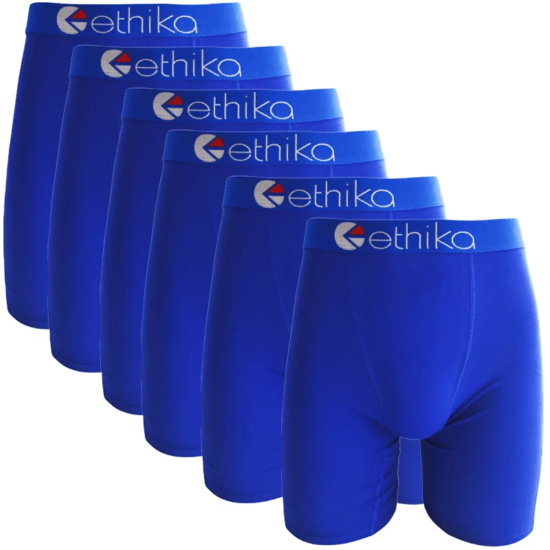 Celana Boxer Katun Pria 6PCS S-XXXL |   Pakaian dalam bersirkulasi ultra lembut, petinju multipak pinggang elastis anti lecet