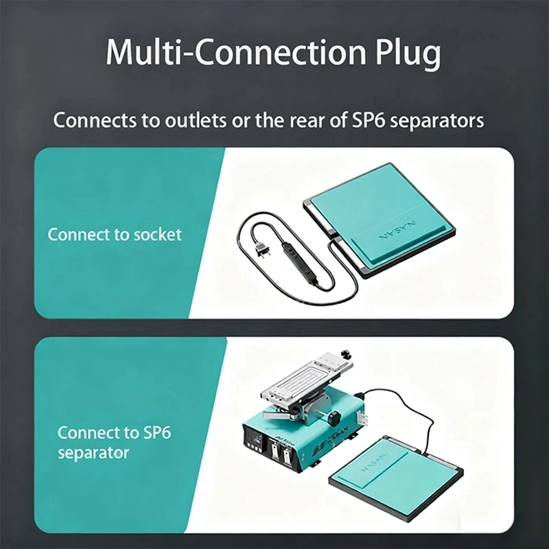 

Нагреватель Nasan с регулируемой температурой и ЖК-дисплеем 99 ° C Max, для удаления обогрева изогнутого/плоского сенсорного экрана телефона, с силиконовой накладкой и переключателем