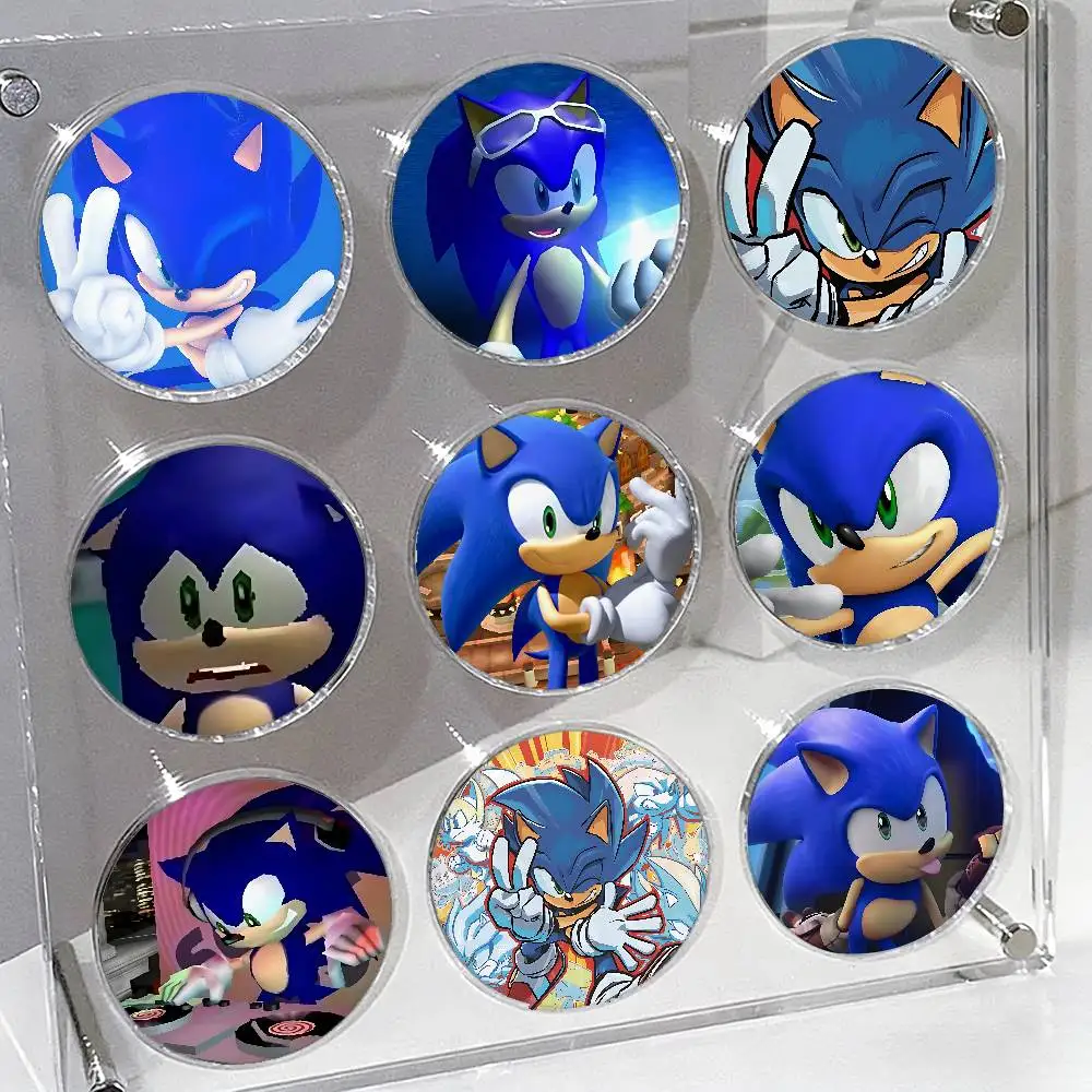 S-Sonic Badges Tinplate Soft Button Pin Brooch Metal Badge Custom Jewelry Accessories Hat Bag Lapel