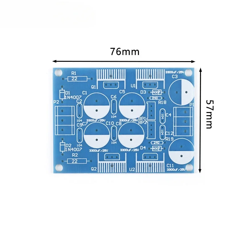 LM317/LM337 Kit Power Module Adjustable Voltage Regulator Switch Resettable Fuse Electrolytic Capacitor Board DC1.25-37V
