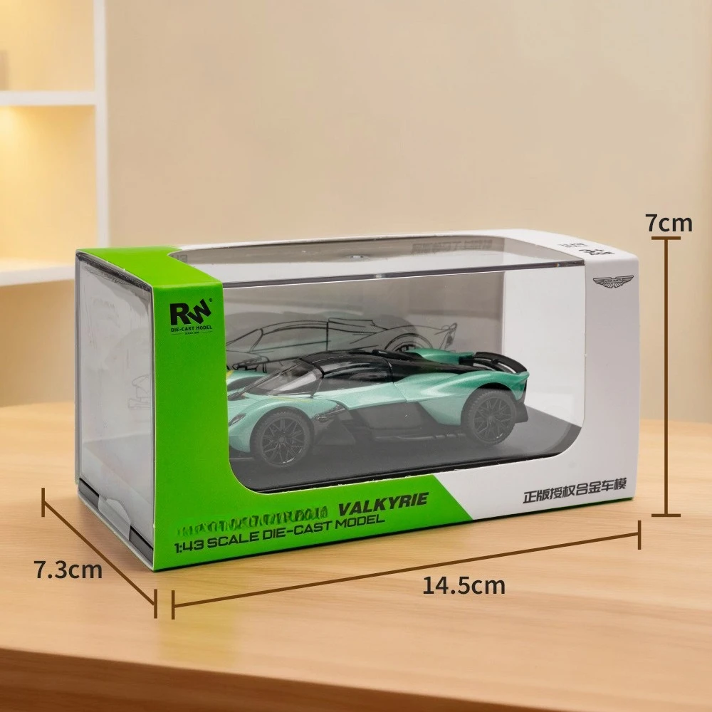 

Металлическая модель автомобиля Valkyrie 1:43, литая под давлением, с декоративным корпусом, рождественский подарок для детей