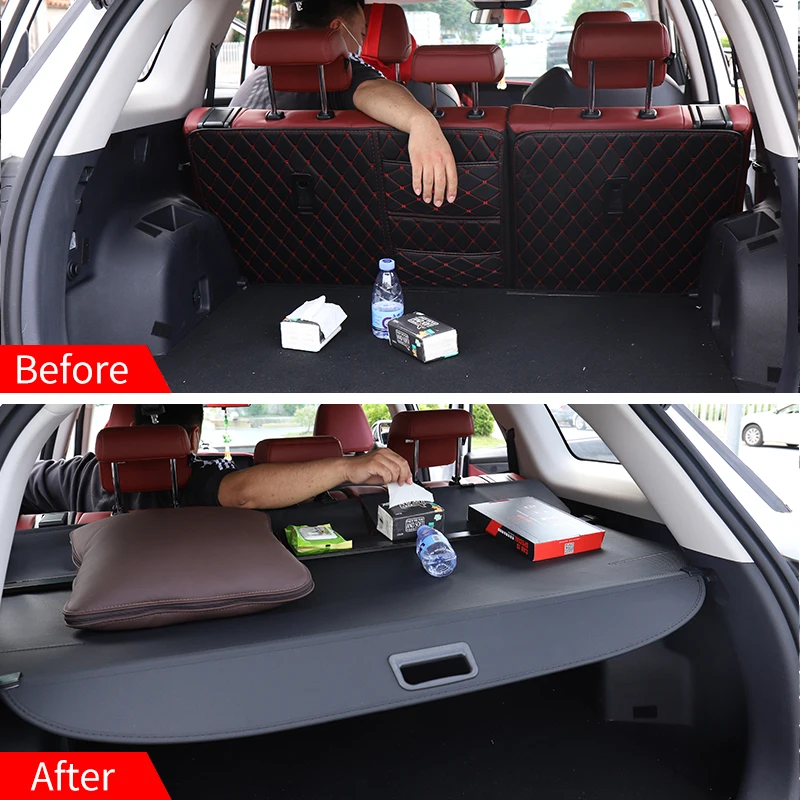 

For GAC Trumpchi GS8 2017 2018 2019 2020 2021 Retractable Trunk Cargo Cover Anti-Peeping Shield Privacy Auto Accessories