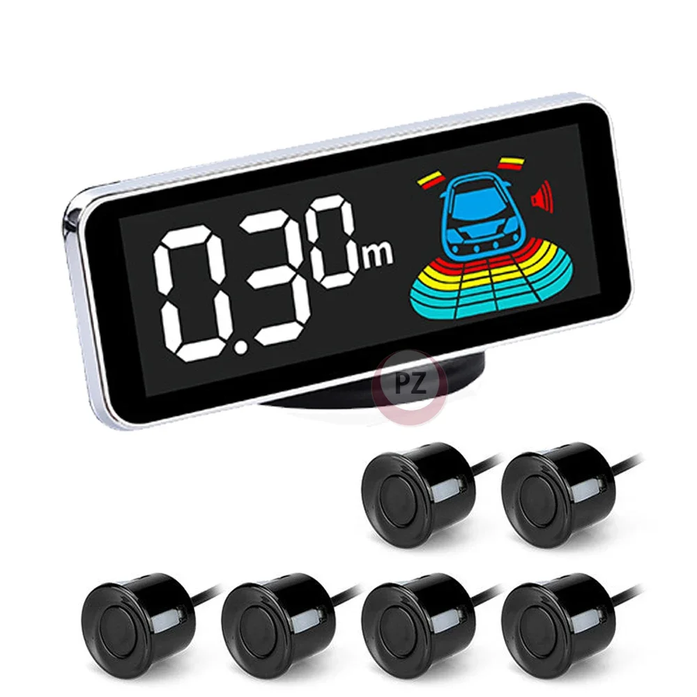 

Reverse Assistance Backup Radar Detector with 6 Sensors Car Reversing Aid