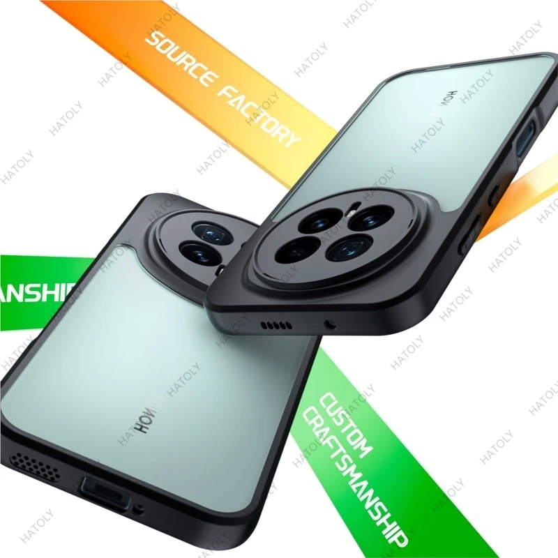 Para honra magia 8 pro caso para honra magia 8 pro tpu caso anti-choque tpu transparente quadro preto caso para magic8 magic8pro