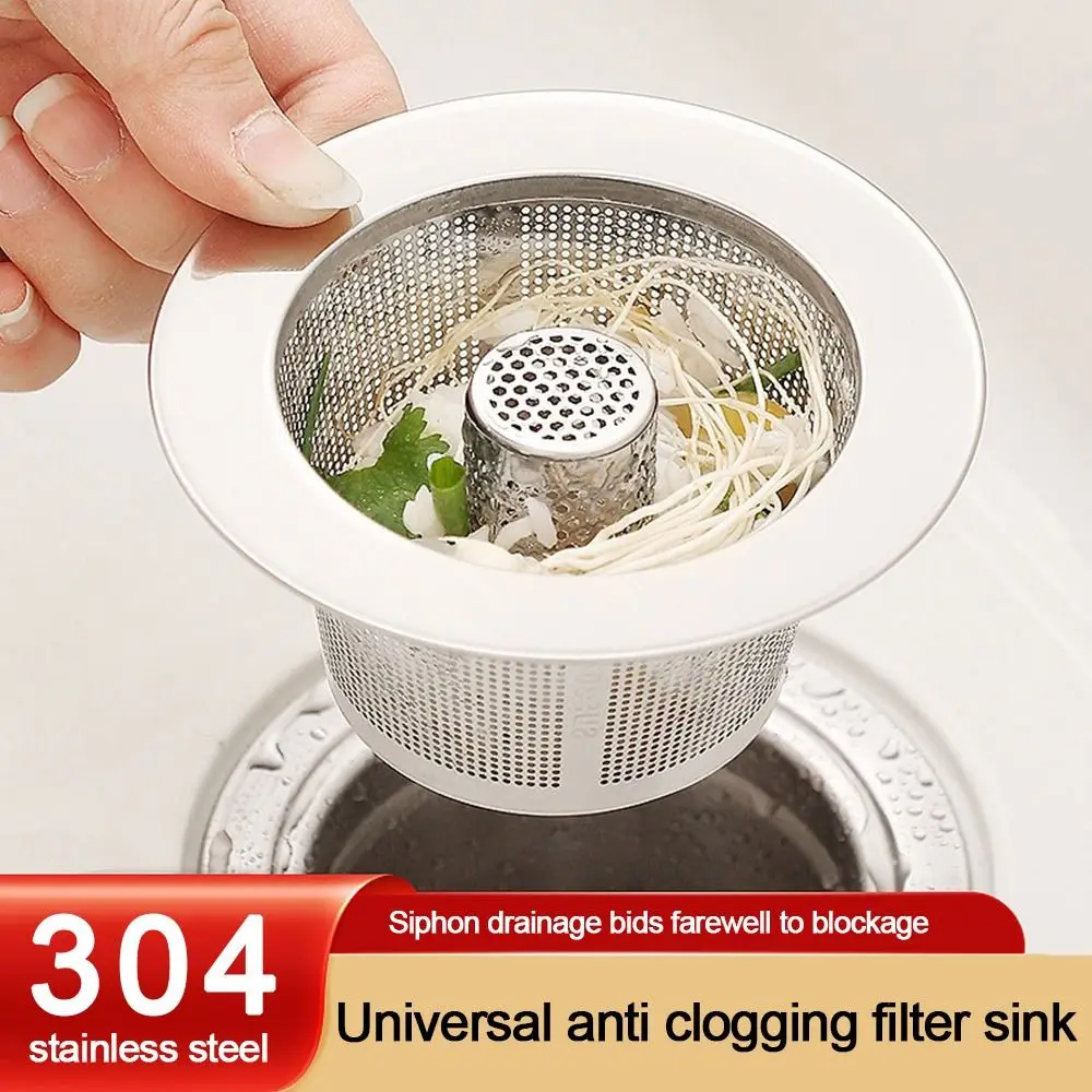 

Сетчатый фильтр для слива из нержавеющей стали, круглый, для улавливания волос, защита от засоров, сетка для напольных стоков