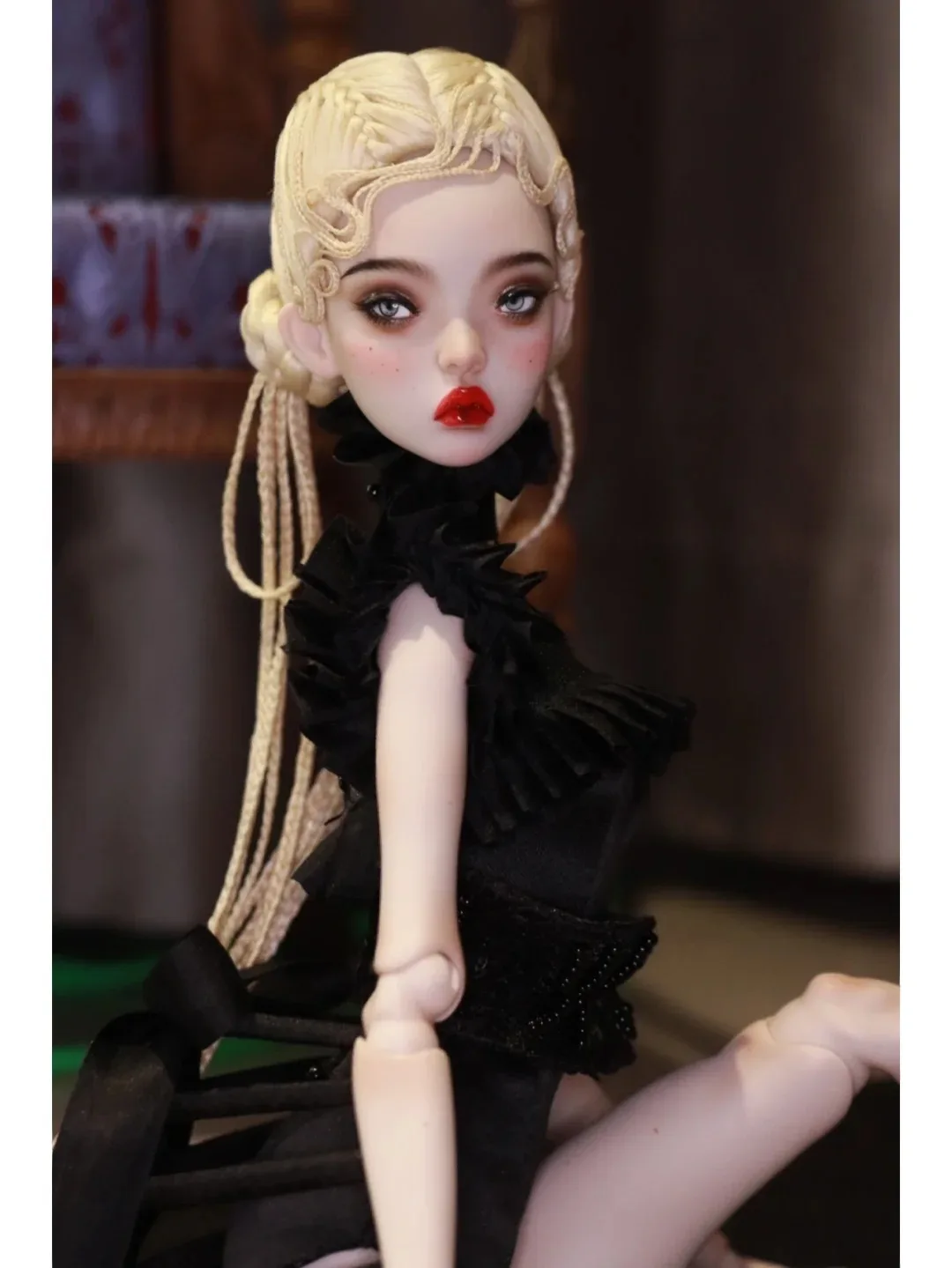 ตุ๊กตา BJD ข้อต่อขยับได้ ขนาด 1/4 สีน้ำตาลอ่อน แบบสะสม งานคุณภาพสูง แต่งหน้าแบบธรรมชาติ ของขวัญวันเกิด ตุ๊กตาของเล่น