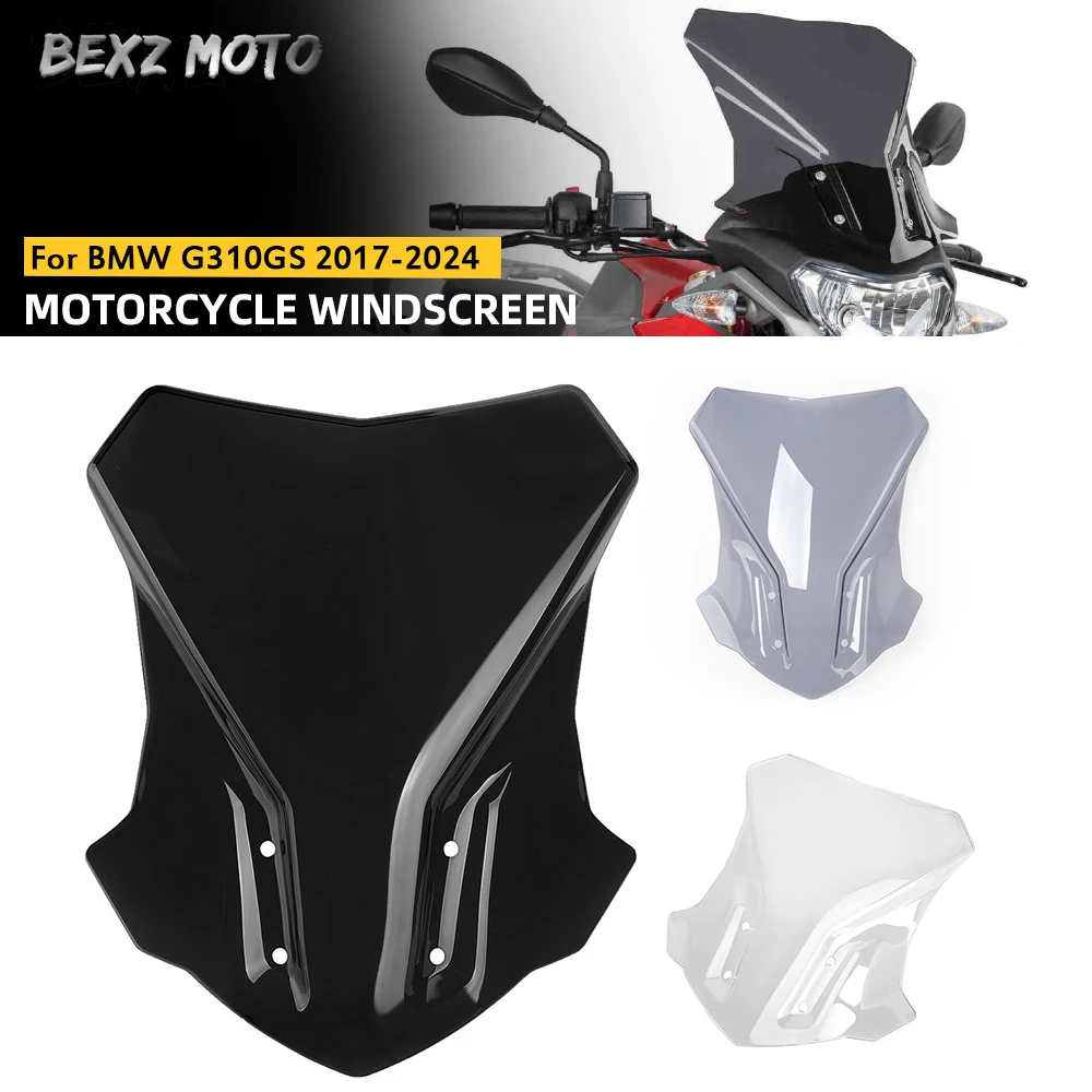 Motorcycle Accessories For BMW G310GS 2017-2024 WindScreen Windshield Viser VIsor G 310 GS G 310GS G310 Double Bubble Screen ABS
