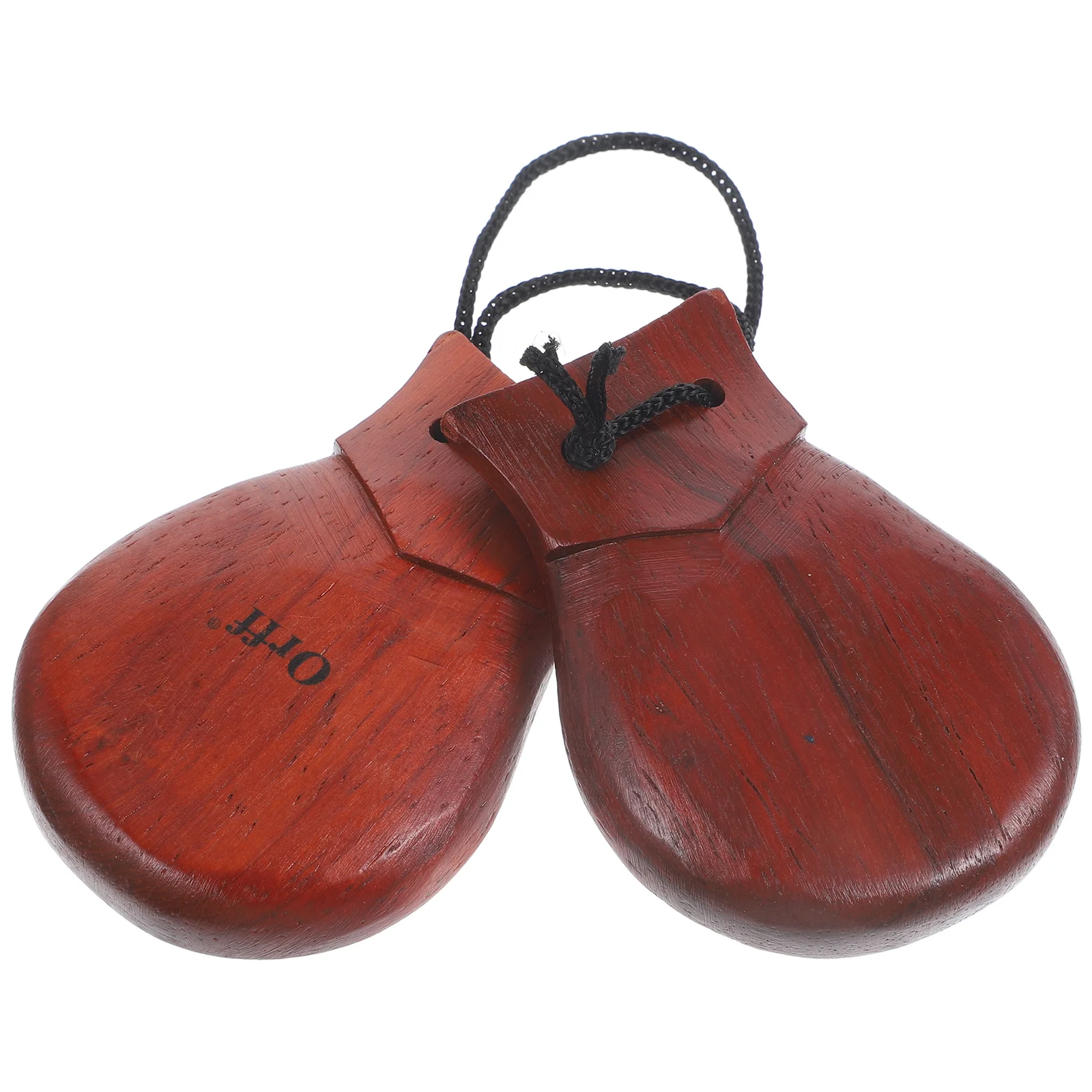 

Large Stemless Castanets Percussion Instrument Spanish 1 Musical Instruments Wooden Bulk Handheld Pear Clapper Toddler