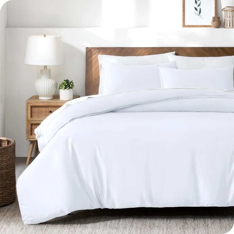 Picture 5: Summer Cooling Quilt Cover Set 3pcs Duvet Cover Set Silky Lyocell Bamboo Fiber 60S Ten Cel High Quality