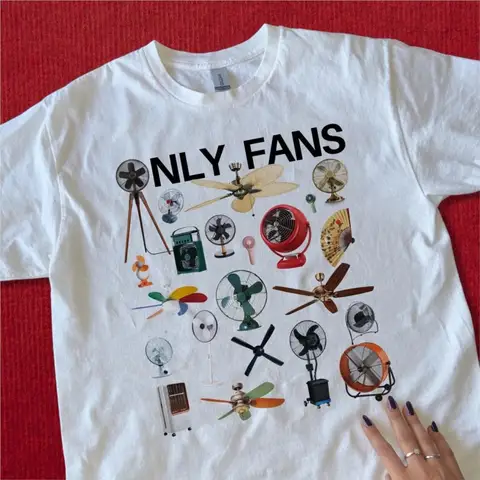 Camiseta OnlyFANS para hombre y mujer, camisetas 100% de algodón, camisetas gráficas únicas Y2K de manga corta 0727-1