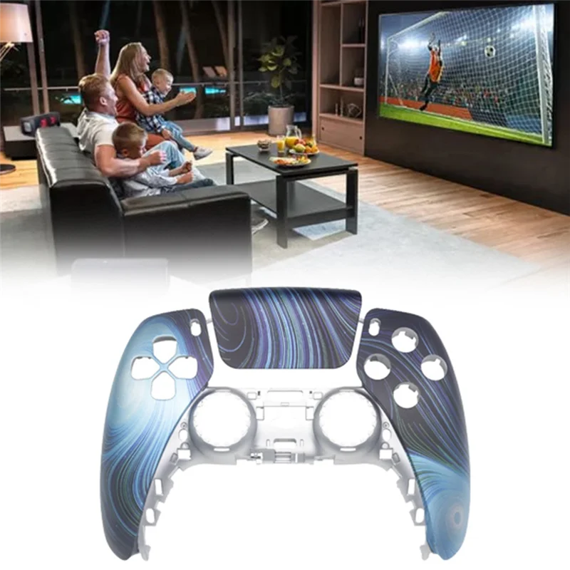 QWE-For PS5 Elite Gamepad BDM-020 2Rd Generation Version Front Cover Gamepad Replacement Top Cover Replacement Refit Part