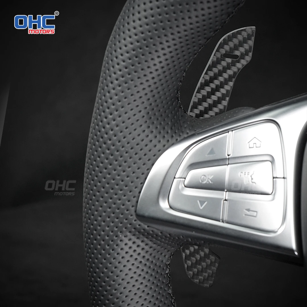 

OHC Motors Plug & Play, магнитные лопастные переключатели из углеродного волокна для Mercedes-Benz AMG, оригинальный руль Mercedes W205 AMG