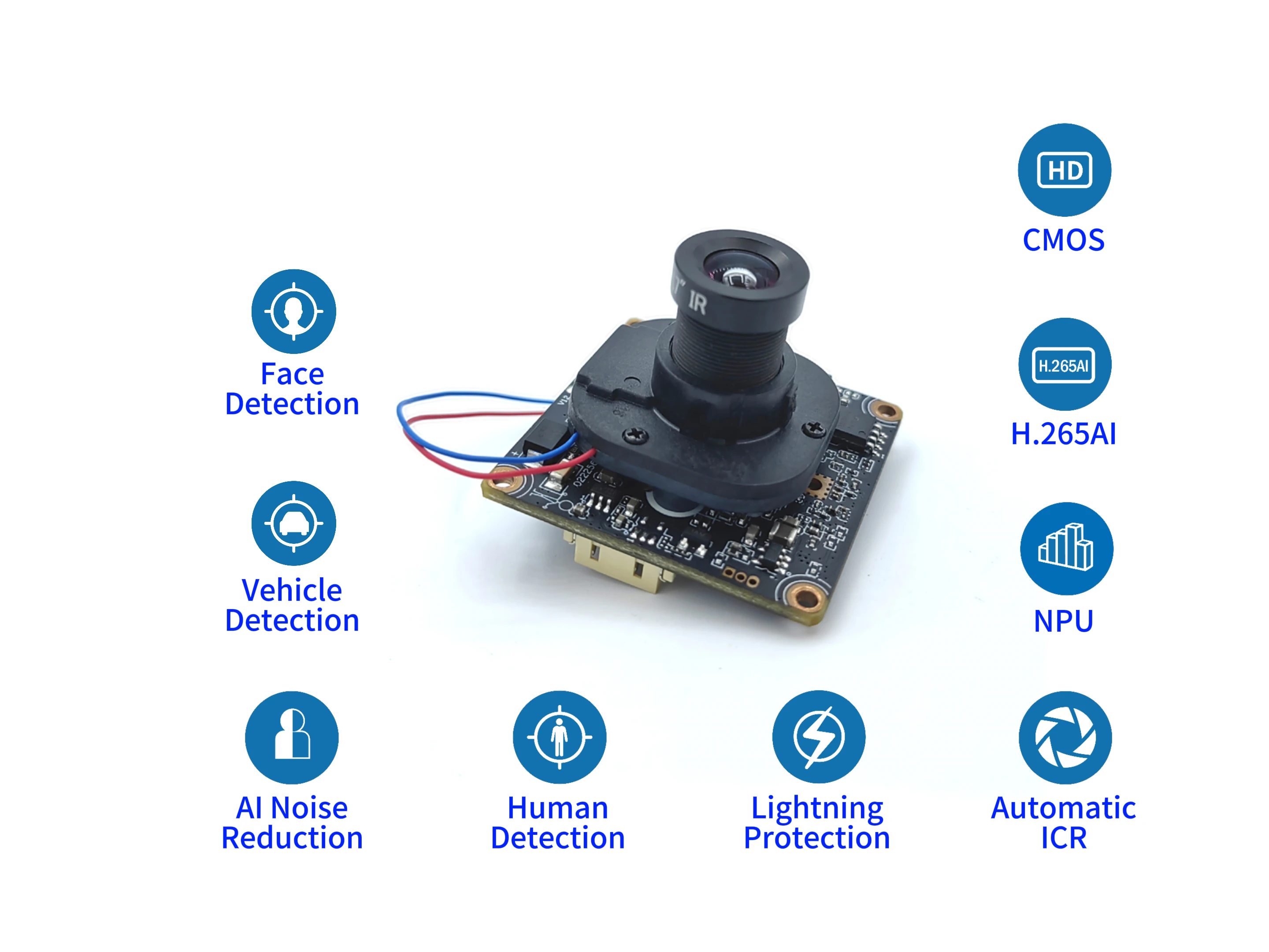 Водонепроницаемая 5,0-мегапиксельная HD-камера Blacklight AI Intelligent H.265 AI IP-камера с поддержкой обнаружения лиц