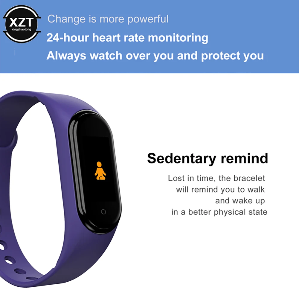 Inteligentny zegarek Opaska na nadgarstek Wodoodporny zegarek Ciśnienie krwi Pulsometr Fitness Tracker Sportowa inteligentna bransoletka Zegar