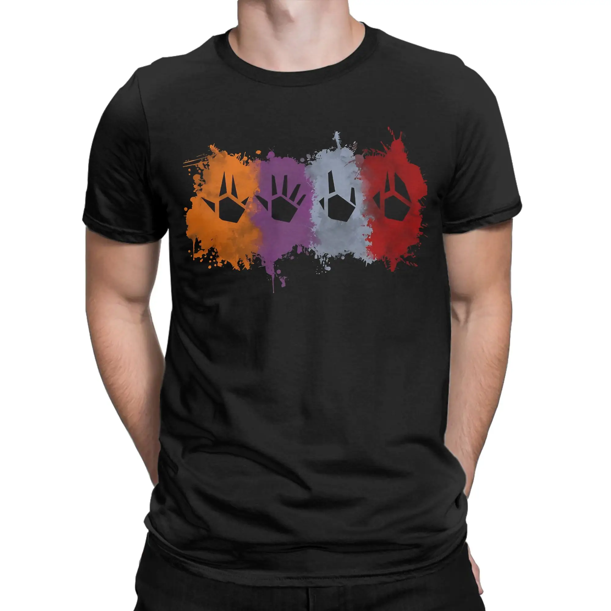 Distressed Vintage Sci Fi  Classic Metroid Graphic Funny 100% Cotton T-Shirt Tees Tops For Men